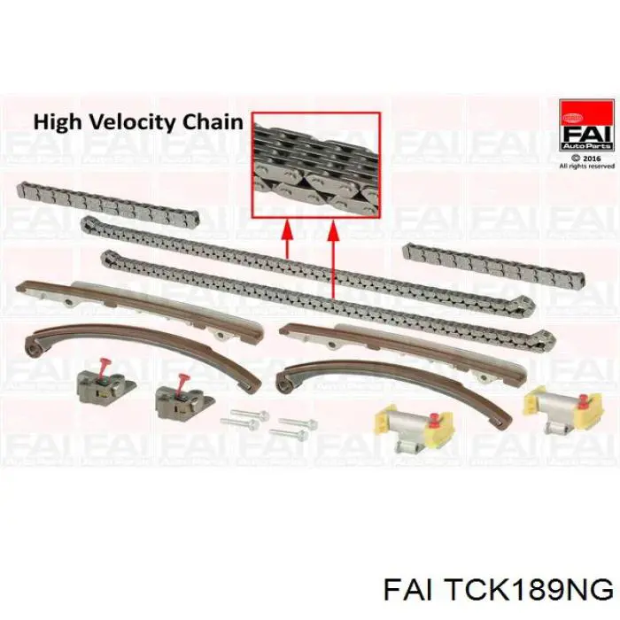 Комплект ланцюга ГРМ TCK189NG FAI