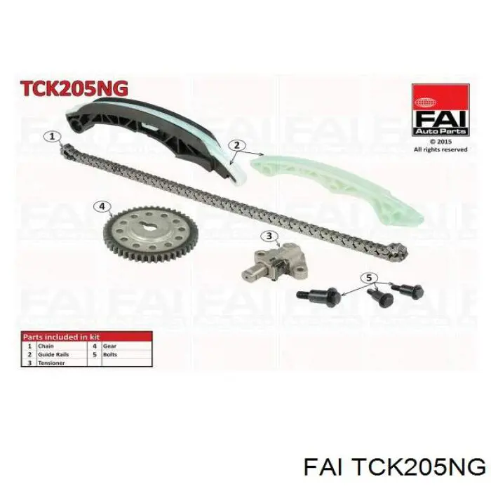 Ланцюг ГРМ, комплект FAI TCK205NG ціна, від 115.76 USD