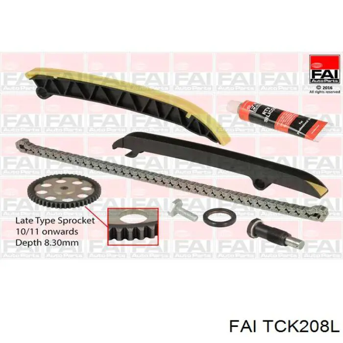 Ланцюг ГРМ, комплект FAI TCK208L ціна, від 115.83 USD
