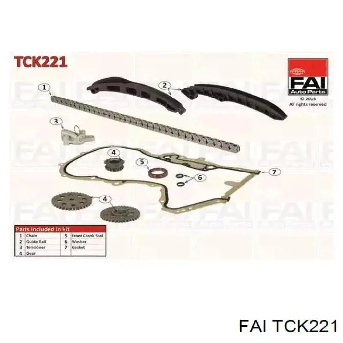Купити TCK221 FAI Комплект ланцюга ГРМ