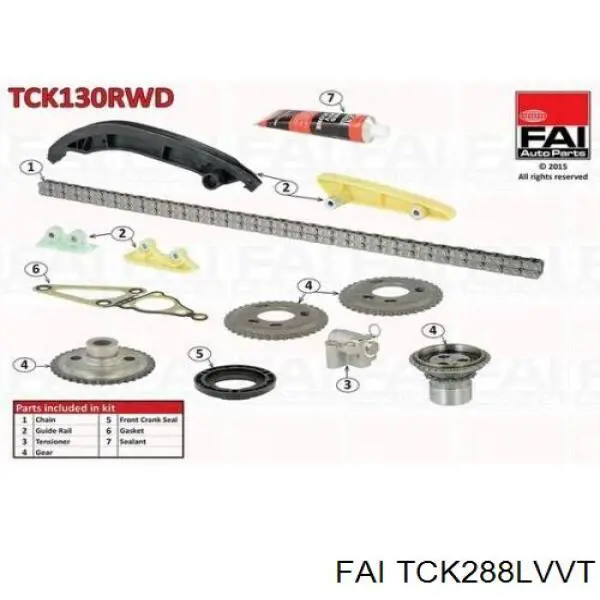 Комплект ланцюга ГРМ SKCF074 Dolz