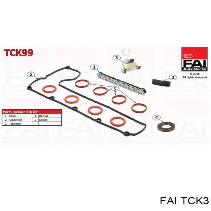 Ланцюг балансування вала FAI TCK3 ціна, від 81.34 USD