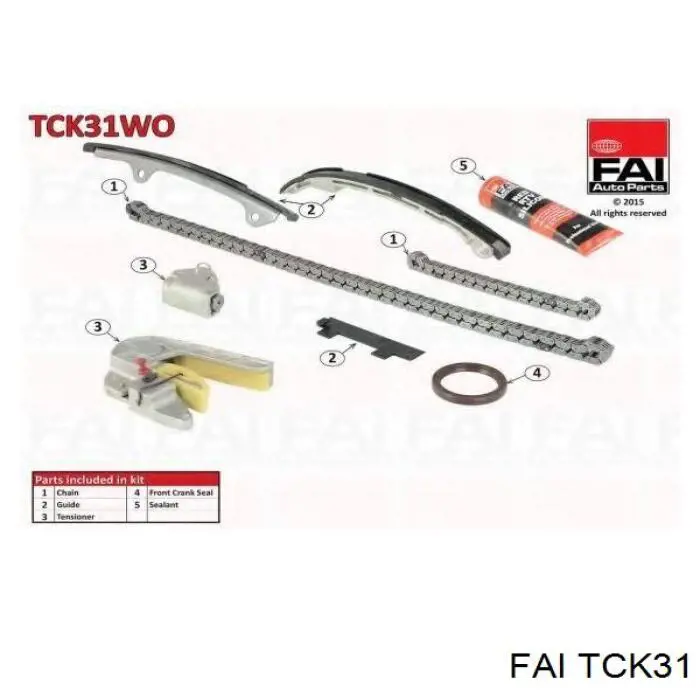 Ланцюг ГРМ, комплект FAI TCK31 ціна, від 188.26 USD