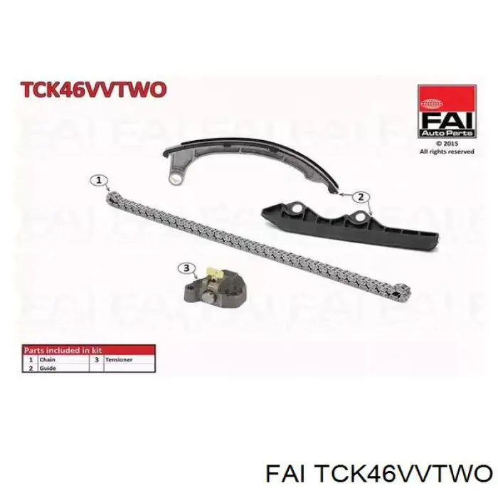 Ланцюг ГРМ, комплект FAI TCK46VVTWO ціна, від 113.37 USD