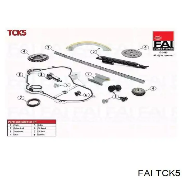 Купити TCK5 FAI Комплект ланцюга ГРМ