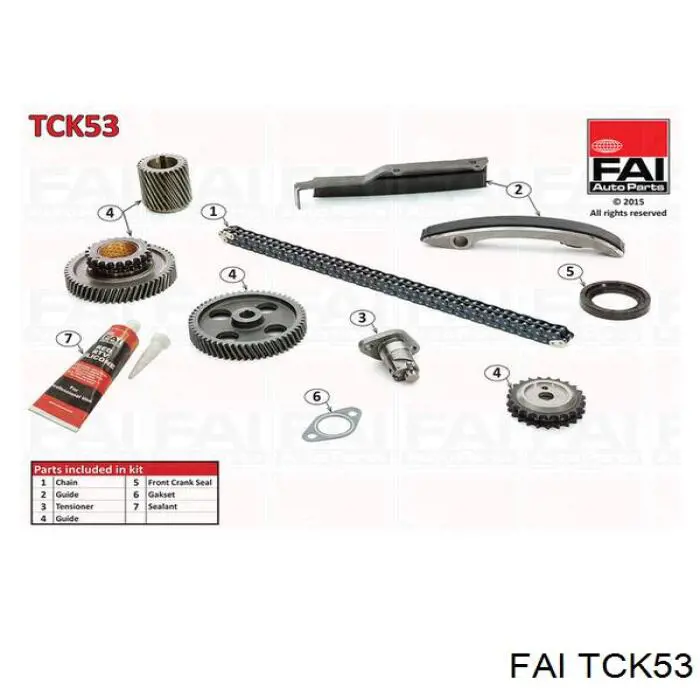 Купити TCK53 FAI Комплект ланцюга ГРМ