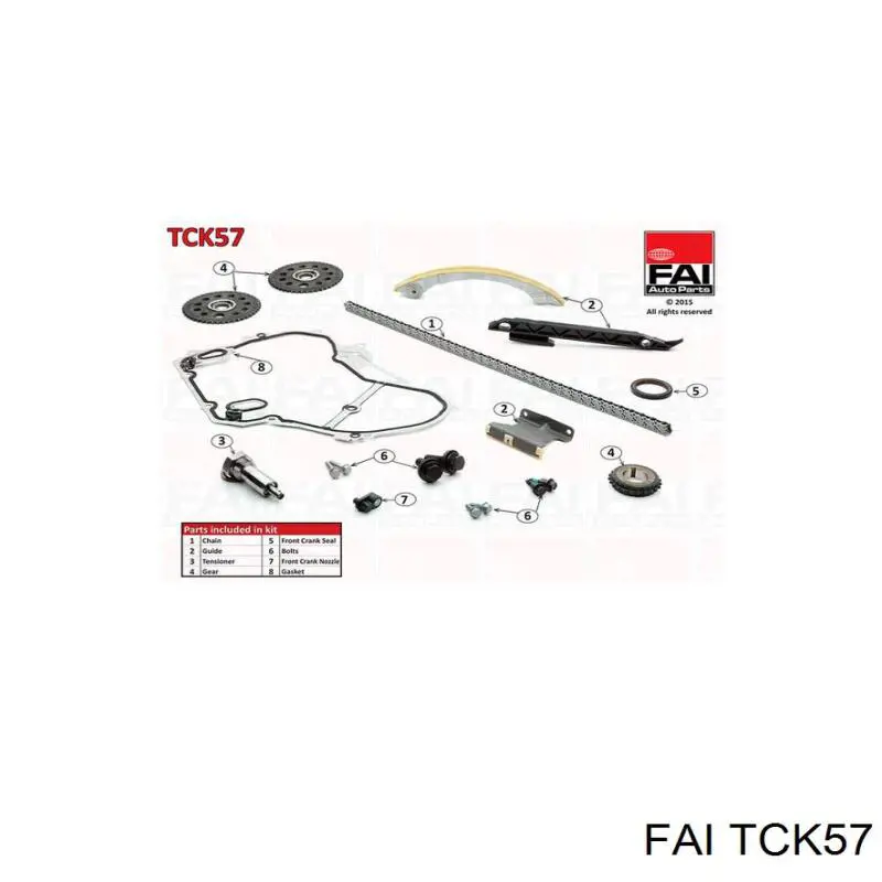 Купити TCK57 FAI Комплект ланцюга ГРМ