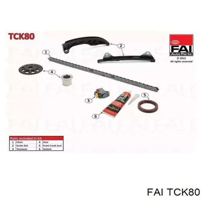 Купити TCK80 FAI Комплект ланцюга ГРМ