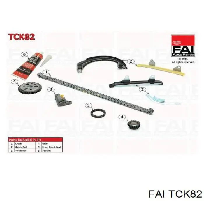 TCK82 FAI Ланцюг ГРМ, комплект