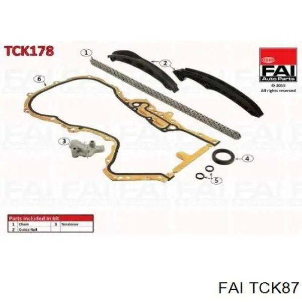 Купити TCK87 FAI Комплект ланцюга ГРМ