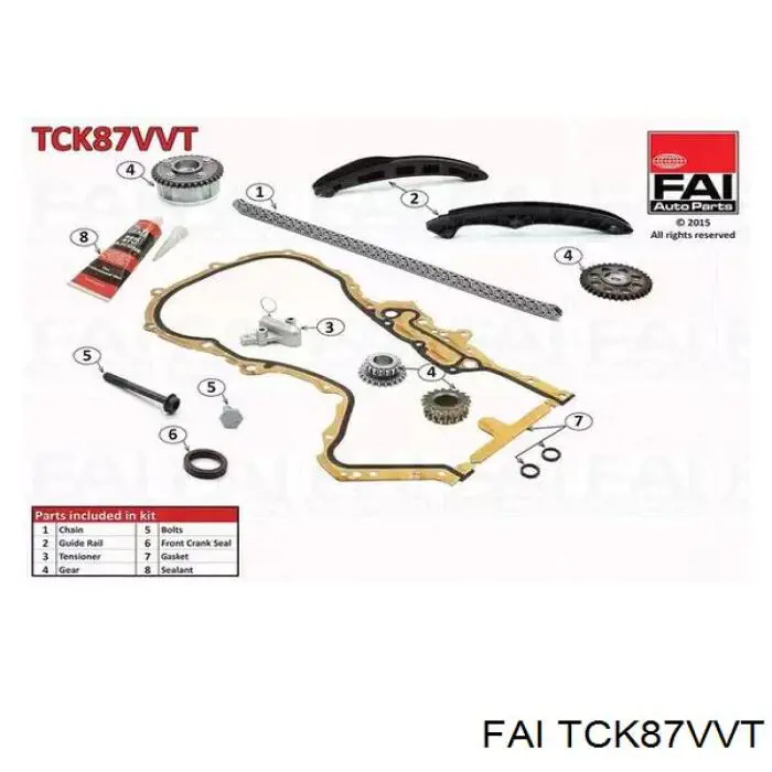 Купити TCK87VVT FAI Комплект ланцюга ГРМ
