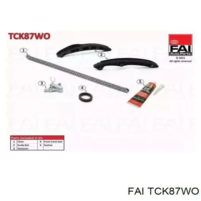 Ланцюг ГРМ, комплект FAI TCK87WO ціна, від 69.78 USD