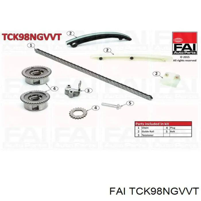 TCK98NGVVT FAI Ланцюг ГРМ, комплект