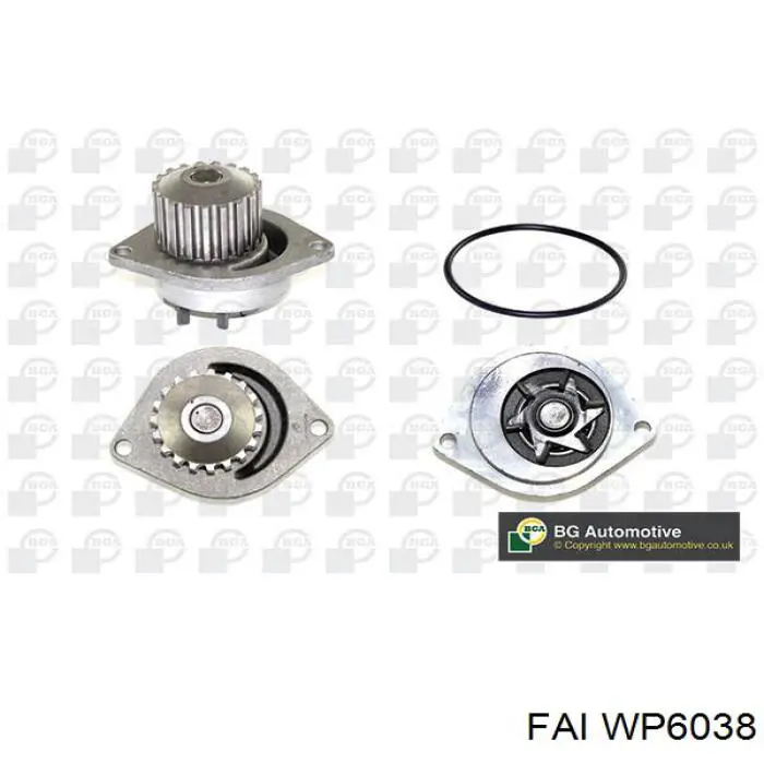 Помпа охолодження FAI WP6038 ціна, від 21.36 USD