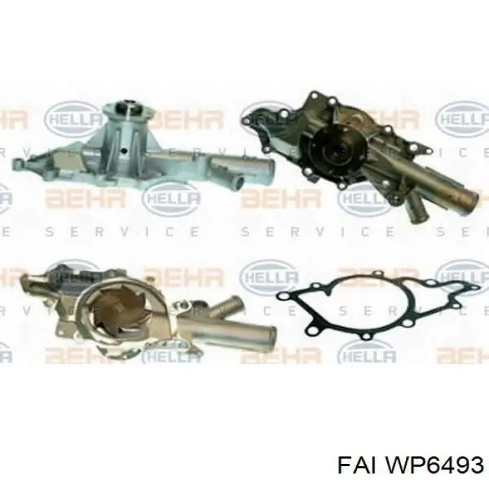 Помпа охолодження FAI WP6493 ціна, від 49.75 USD