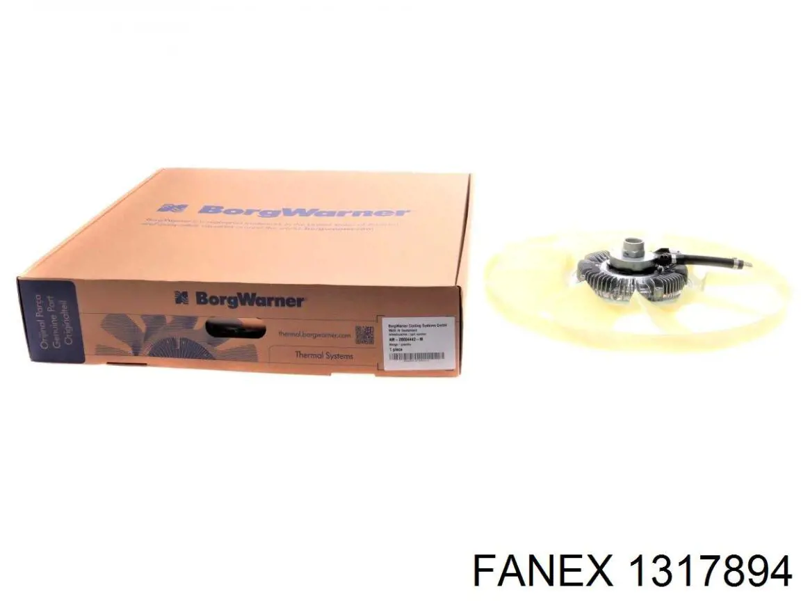 В'язкова муфта вентилятора Borg-Warner 20003550 ціна, від 76.46 USD