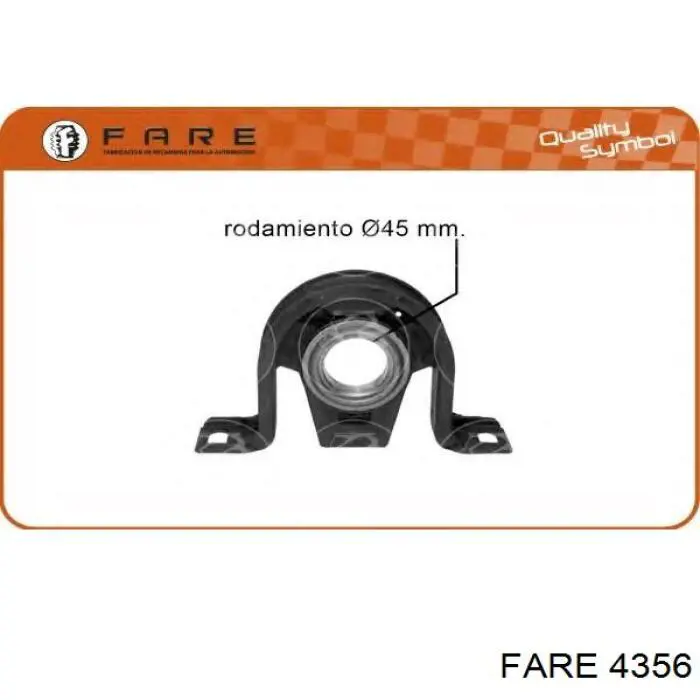 4356 Fare Підвісний підшипник карданного валу