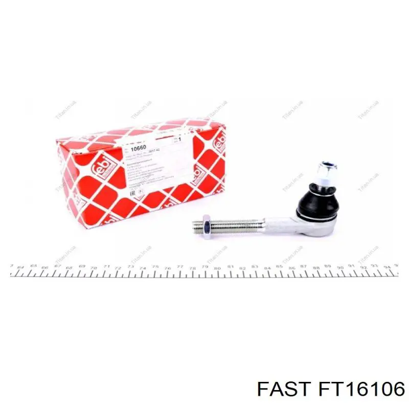 Накінечник рульової тяги, зовнішній Fast FT16106