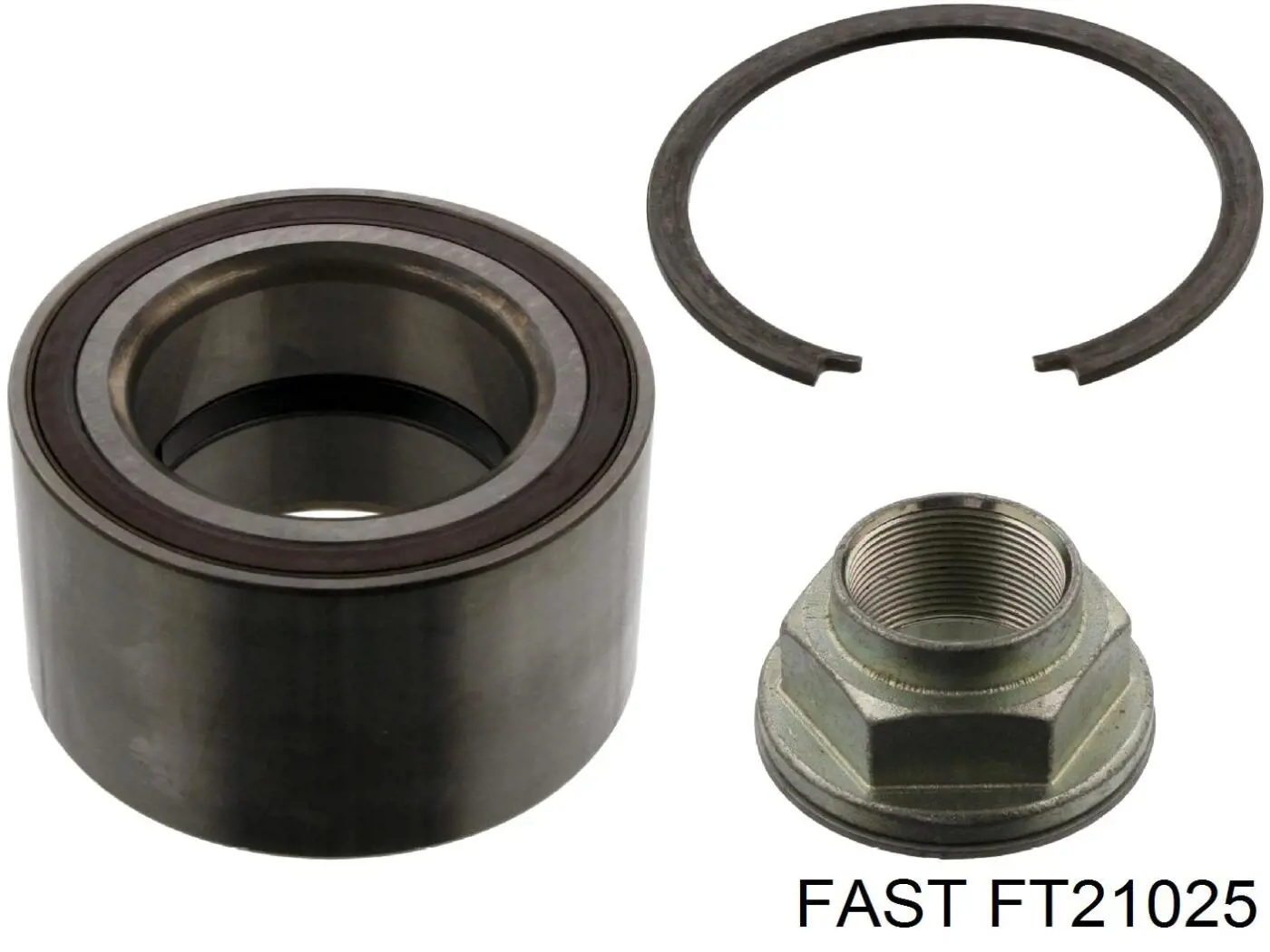 Комплект підшипник маточини передньої Fast FT21025 ціна, від 29.80 USD