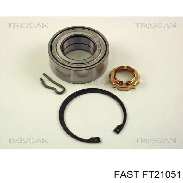 Комплект підшипник маточини передньої Fast FT21051 ціна, від 17.08 USD