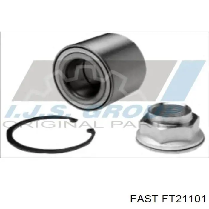 Комплект підшипник маточини передньої Fast FT21101 ціна, від 40.16 USD