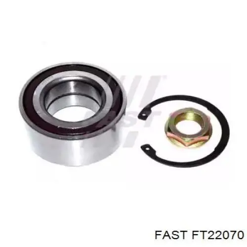 Комплект підшипник маточини передньої Fast FT22070 ціна, від 26.58 USD