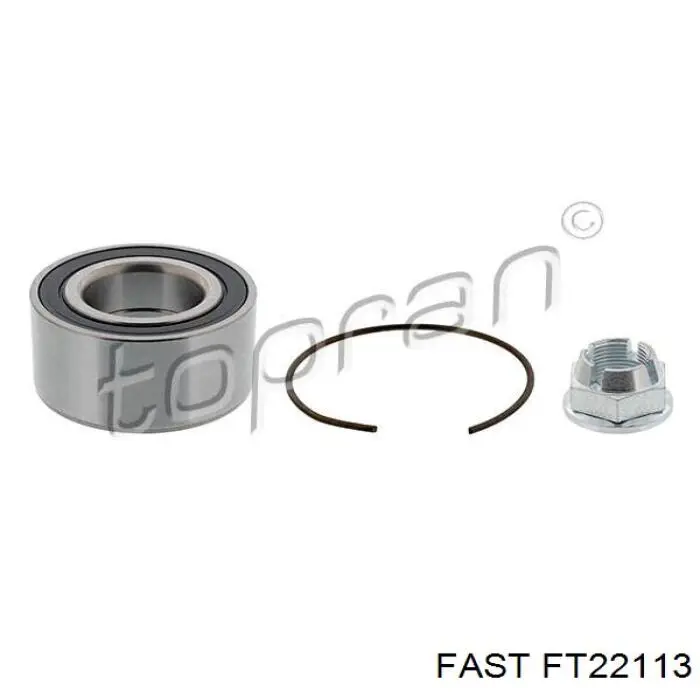 Комплект підшипник маточини передньої Fast FT22113 ціна, від 18.56 USD