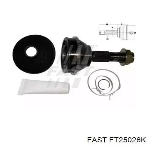 FT25026K Fast Граната зовнішня