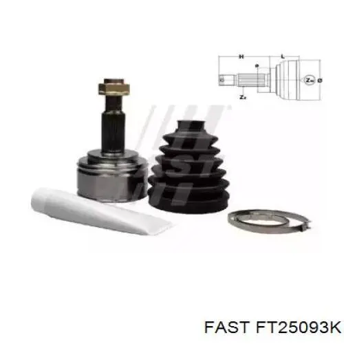 Граната колісна Fast FT25093K ціна, від 33.26 USD