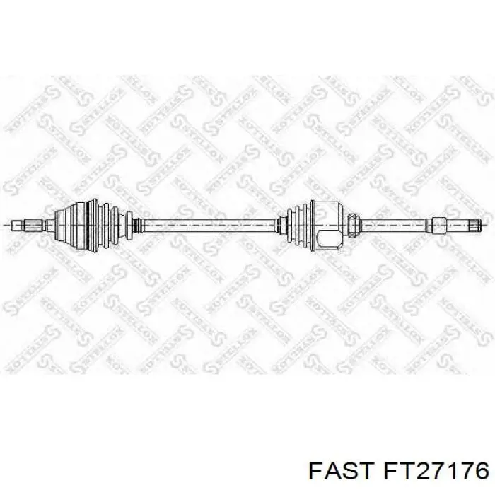 32734G Peugeot/Citroen Привід передній правий