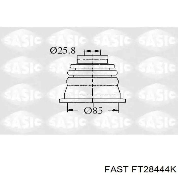 Купити FT28444K Fast Пильник ШРКШ внутрішній, лівий
