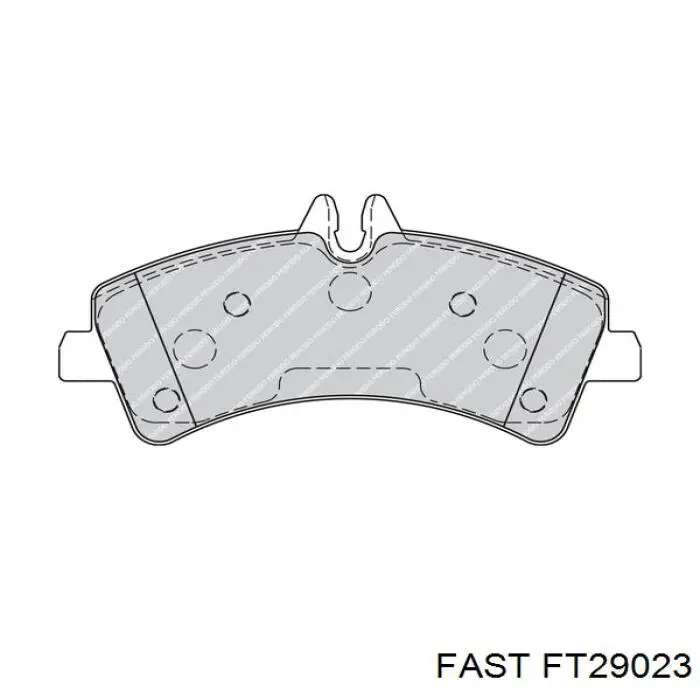 Колодки гальмові задні, дискові FT29023 Fast