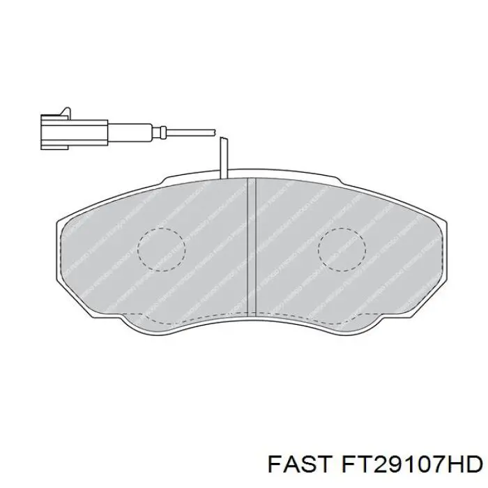 Гальмівні колодки Fast FT29107HD ціна, від 19.42 USD