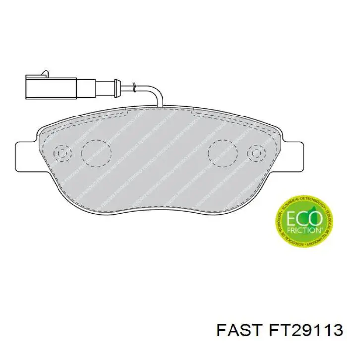 Передні тормозні колодки FT29113 Fast