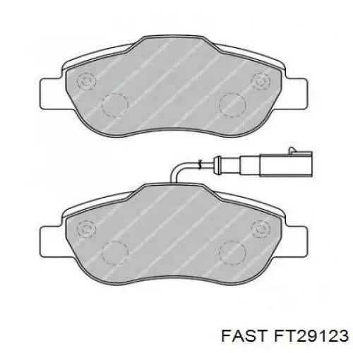 Передні тормозні колодки FT29123 Fast