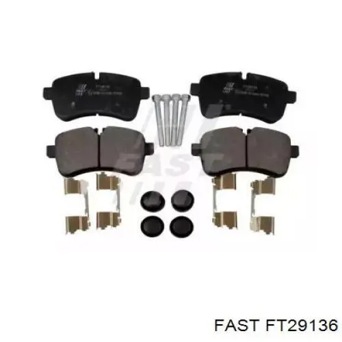 Задні гальмівні колодки Fast FT29136 ціна, від 29.98 USD
