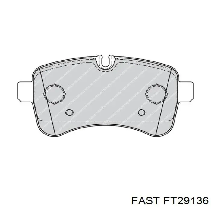 Купити FT29136 Fast Задні колодки