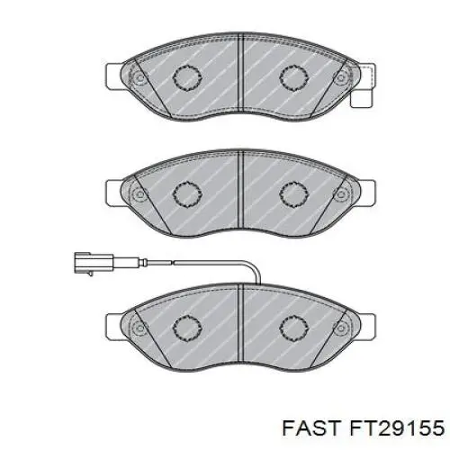 Передні тормозні колодки FT29155 Fast