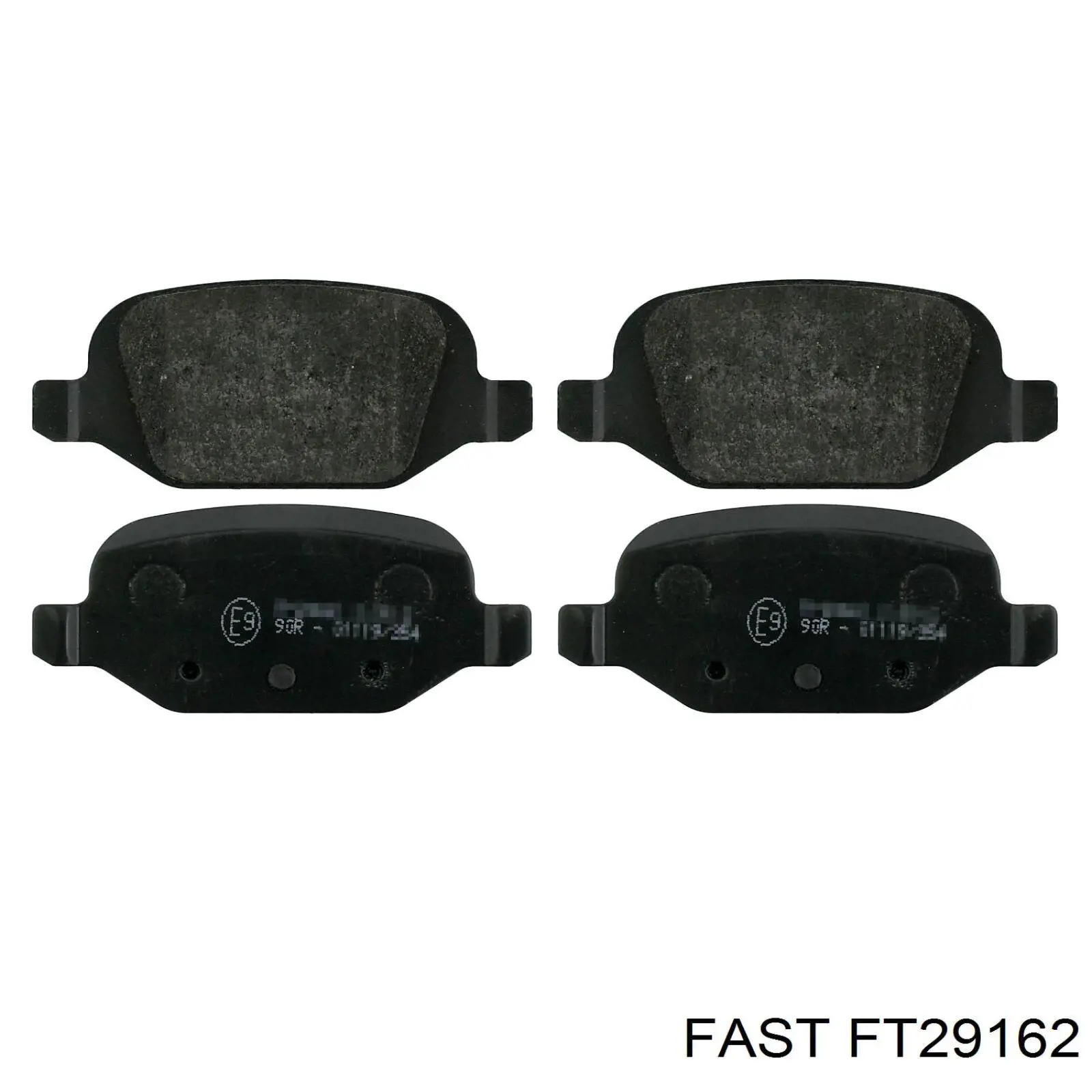 FT29162 Fast колодки гальмові задні, дискові
