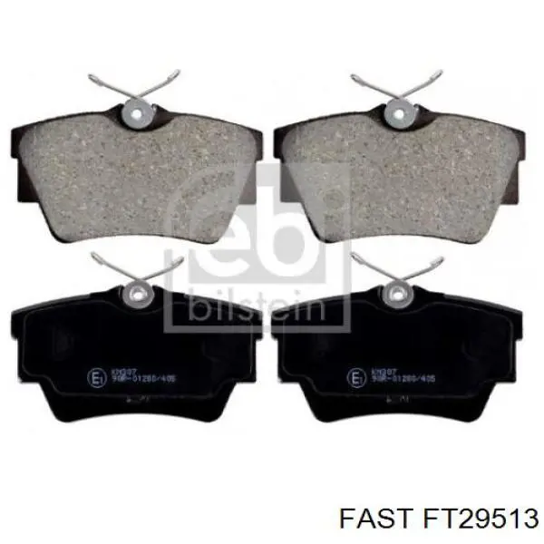 Задні гальмівні колодки Fast FT29513 ціна, від 17.62 USD
