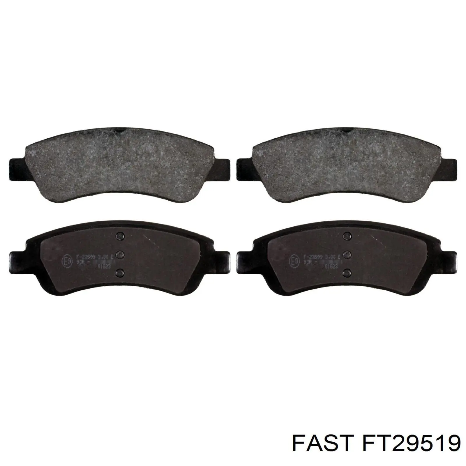 FT29519 Fast колодки гальмівні передні, дискові