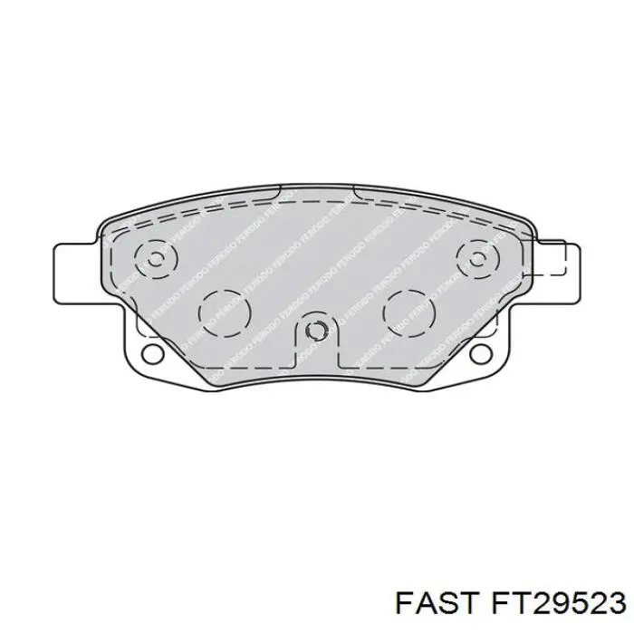 Купити FT29523 Fast Задні колодки