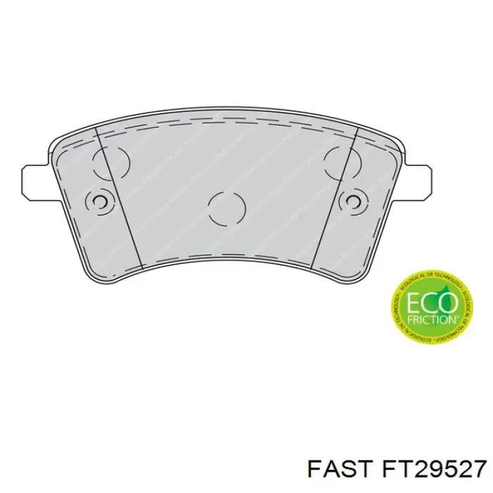 Колодки гальмівні передні, дискові FT29527 Fast