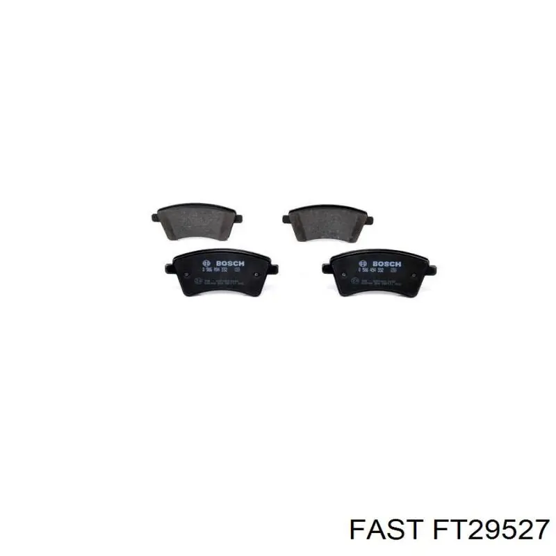 Купити FT29527 Fast Колодки гальмівні передні, дискові