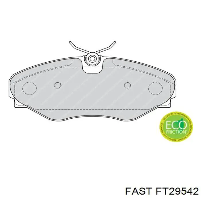 Купити FT29542 Fast Колодки гальмівні передні, дискові