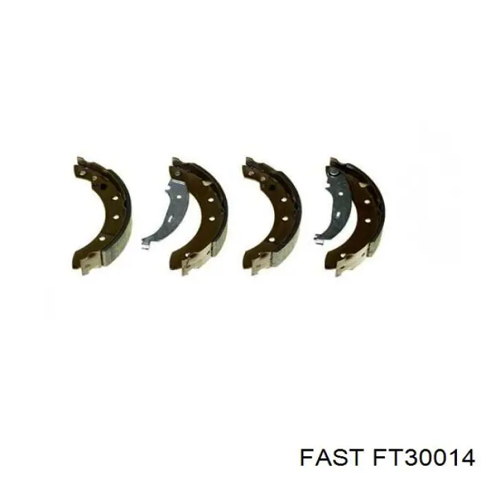 FT30014 Fast колодки гальмові задні, барабанні