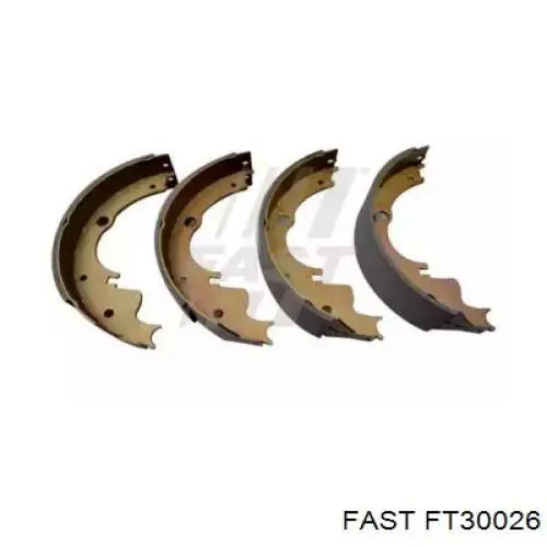 Колодки гальмові задні, барабанні Fast FT30026 ціна, від 36.56 USD