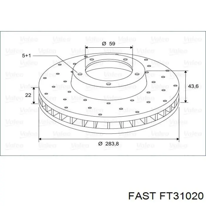 Купити FT31020 Fast Ротор гальмівний