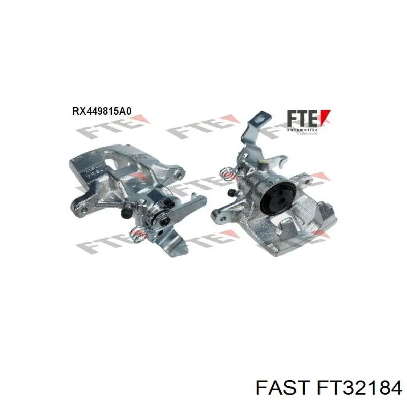 Супорт гальмівний задній правий Fast FT32184 ціна, від 55.55 USD