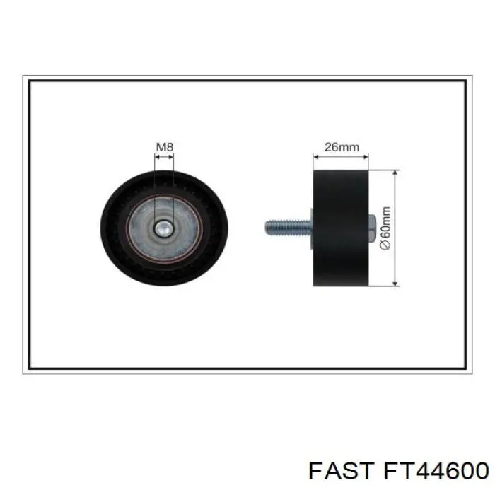 Натяжний ролик Fast FT44600 ціна, від 11.03 USD